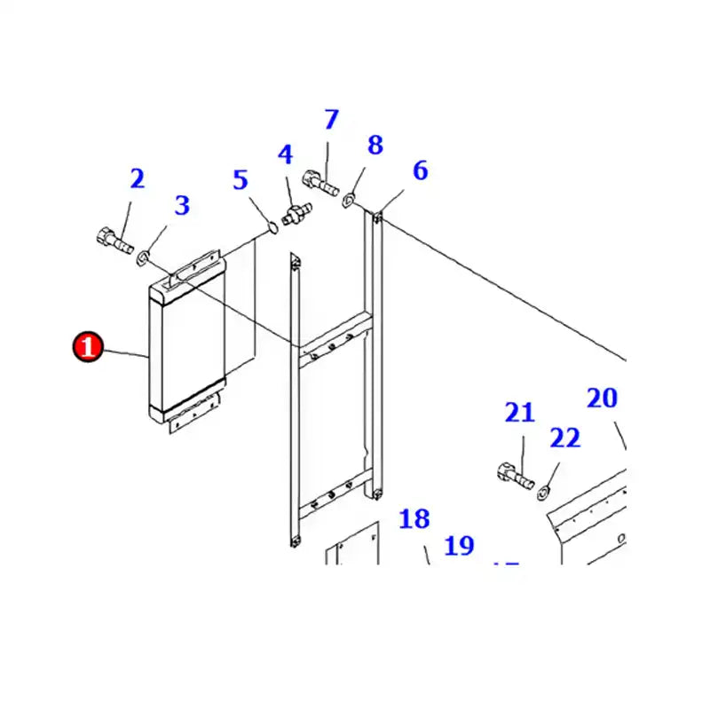 Load image into Gallery viewer, Oil Cooler 562-61-24910 for Komatsu HD785-5 HD465-2 330M HD985-5 HD985-3 HD785-3 Dump Trucks from MyMROmarts