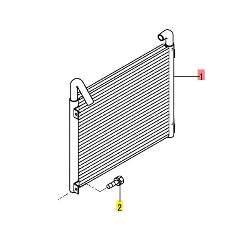 Load image into Gallery viewer, Oil Cooler Assembly 172187-74800 for Yanmar Excavator VIO70 VIO70-3 from MyMROmarts
