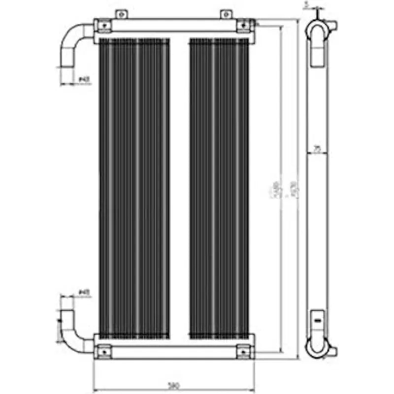 Load image into Gallery viewer, Oil Cooler XB00004998 for Hitachi Excavator ZAX350-5 from MyMROmarts