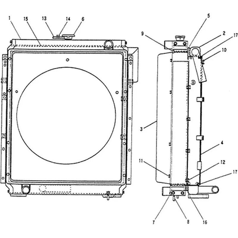 Indlæs billede i Gallery Viewer, Oil Cooler YN05P00010S002 for Kobelco Excavator SK200 SK200LC from MyMROmarts