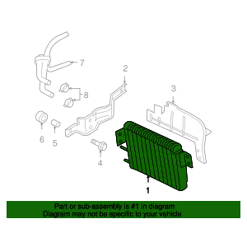 Load image into Gallery viewer, Oil Cooler Transmission Gear Box Radiator 2920A128 for Mitsubishi Engine 6B31 3.0L-V6 Outlander CW6W from MyMROmarts