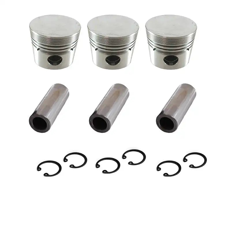 Load image into Gallery viewer, 3Pcs Piston 15532-21110 for Kubota Engine D950 Tractor B1750D B2150D - Engine Parts > Crankshafts & Connecting Rod Components > Piston from MyMROmarts