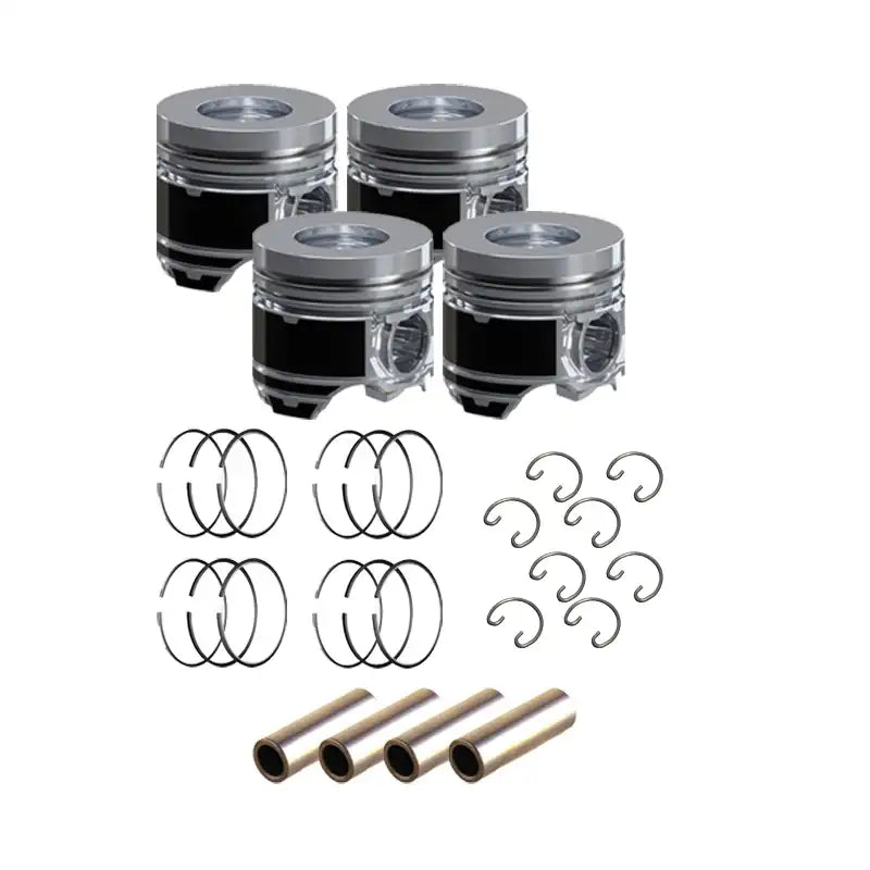 Load image into Gallery viewer, Piston Kit With Ring Set YM129906-22080 YM129906-22050 for Hyundai Excavator R60-9S R60W-9S Yanmar Engine 4TNV94L Komatsu Engine 4D94LE - Engine Parts > Crankshafts & Connecting Rod Components > Piston Ring from MyMROmarts