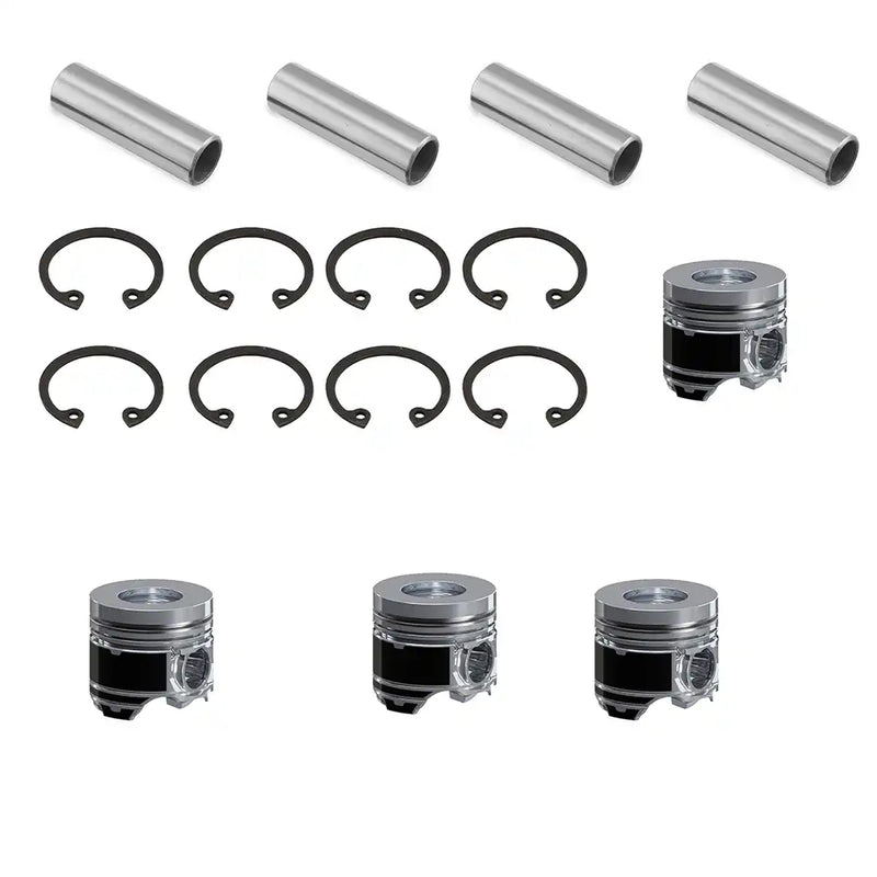 Load image into Gallery viewer, Piston 4 Units 129001-22081 For Yanmar 4TNE88 Komatsu 4D88E-3 Engine STD - Engine Parts > Crankshafts & Connecting Rod Components > Piston from MyMROmarts