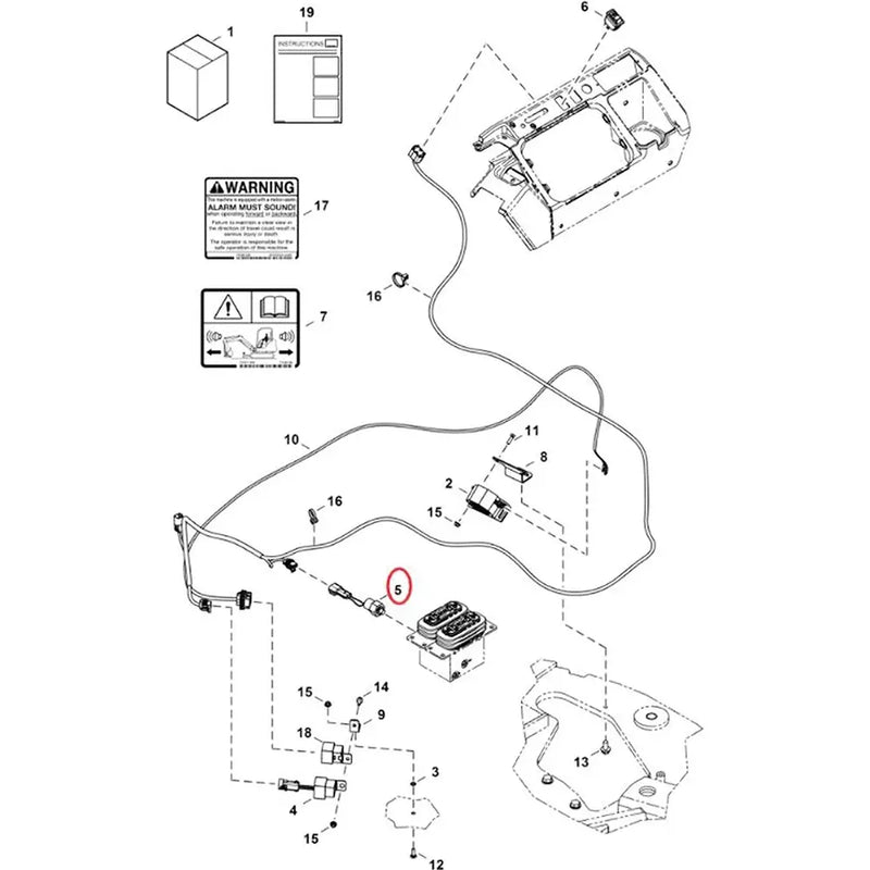 Load image into Gallery viewer, Pressure Switch 7008933 for Bobcat Excavator E25 E26 E27 E32 E32i E34 E35 E35Z E37 E42 E45 E50 E55 E85 from MyMROmarts