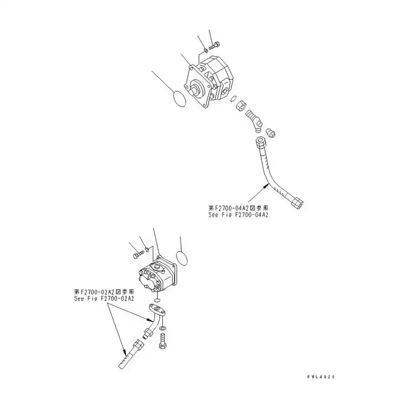 Load image into Gallery viewer, Pump Assy 07434-72201 07434-72202 For Komatsu Pipelayer D355C-3 Mission - Hydraulic Parts > Hydraulic Pump from MyMROmarts