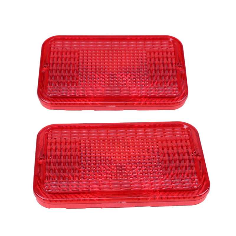 Cargue la imagen en el visor de la galería, 2Pcs Red Warning Light Lens LVU18747 Replacement for John Deere 1023E 1025R 1026R 1600 TURBO SERIES II 2025R 2032R 2038R 3025E 3032E 3035D 3038E 4044M 4710 5090E 5100E 5125ML - Body Parts > Heavy Equipment Lights from MyMROmarts
