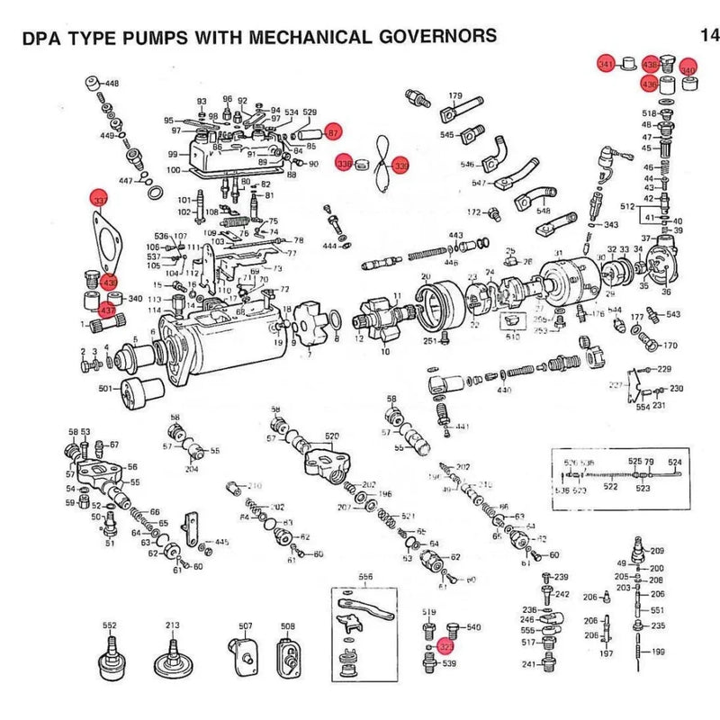 Load image into Gallery viewer, CAV Overhaul Rebuild Kit Iucas DPA Roto Diesel Injection Pump for Delphi Massey Ferguson MF Ford Tractor from MyMROmarts