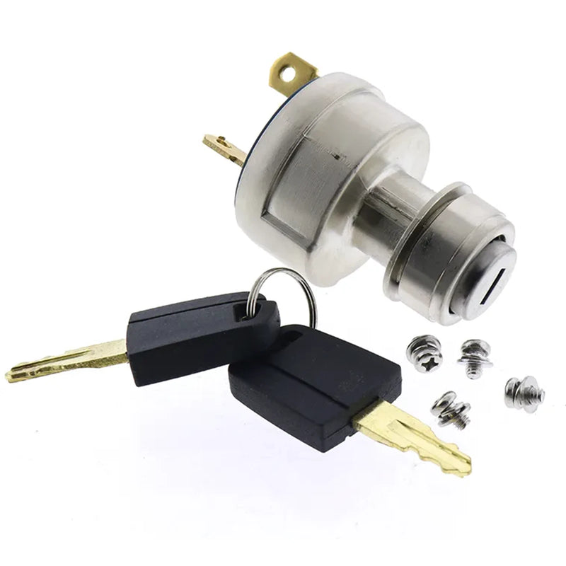 Cargue la imagen en el visor de la galería, Ignition Starter Switch w/ 2 Keys 163-2660 for Caterpillar 3054 Engine 416C 426C 428C 436C 438C Backhoe Loaders