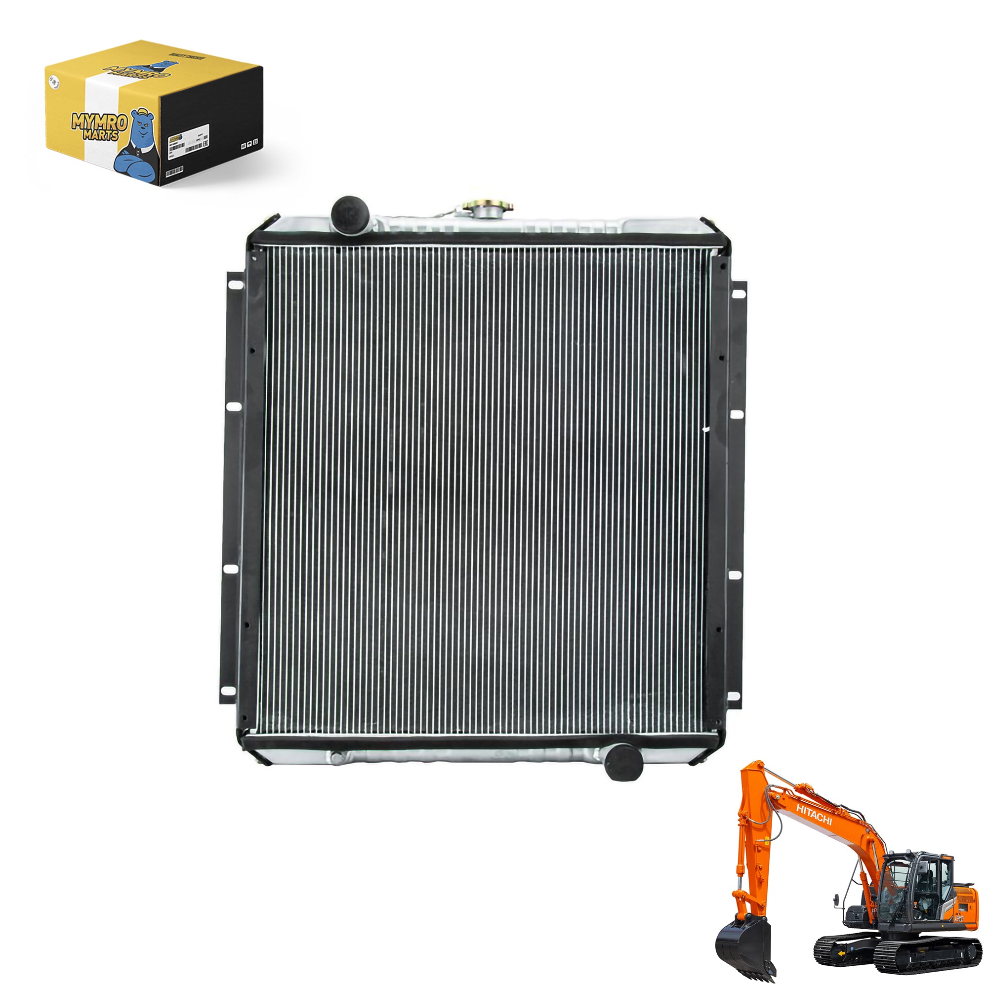 Water Tank Engine Radiator Core Assembly 4365743 For Hitachi Track Mounted Soil Recycler SR-P600