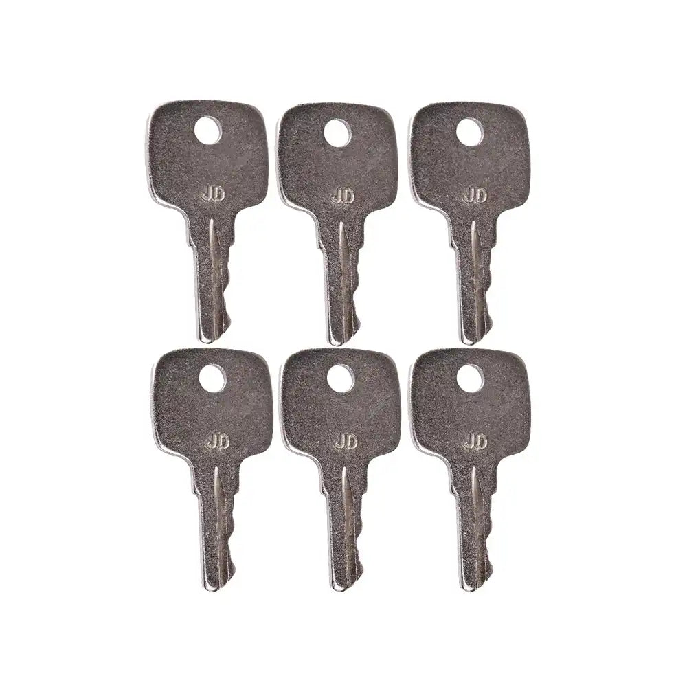 Set of 6 Ignition Keys AR51481 for John Deere Tractor 322 330 332 655 755 756 830 855 856 955 4020 4200 4300 4400