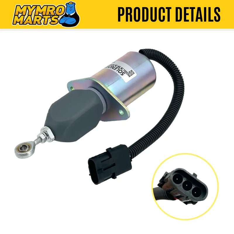 Load image into Gallery viewer, 12V Shutoff Solenoid Valve Switch 3935649 SA-4764-12 For Cummins 6CT Engine from MyMROmarts