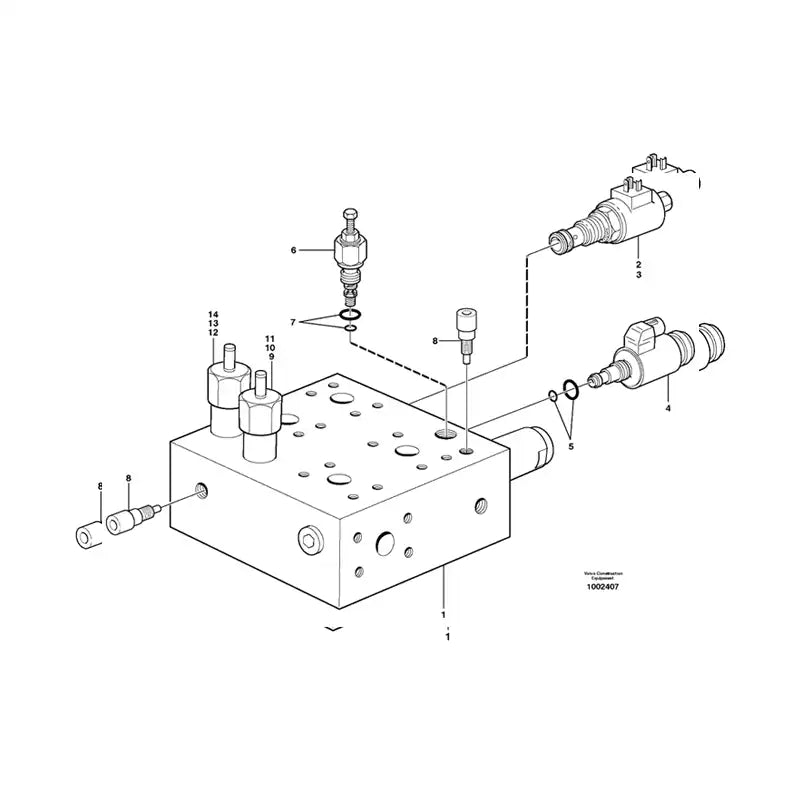 Load image into Gallery viewer, Solenoid Valve VOE15092695 for Volvo Wheel Loader L110E L110F L120E L120F L350F L50D L50E L60E L60F L70E L70F L90E L90F from MyMROmarts