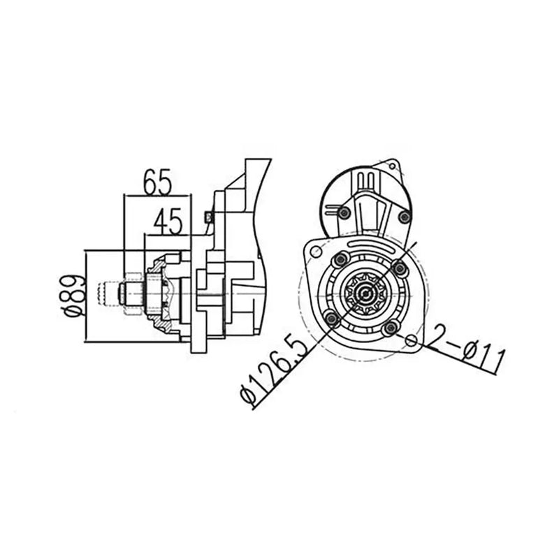 Load image into Gallery viewer, Starter Motor 00863-4410 02400-03060 for Komatsu Engine S6D102 Excavator PC200-6 from MyMROmarts