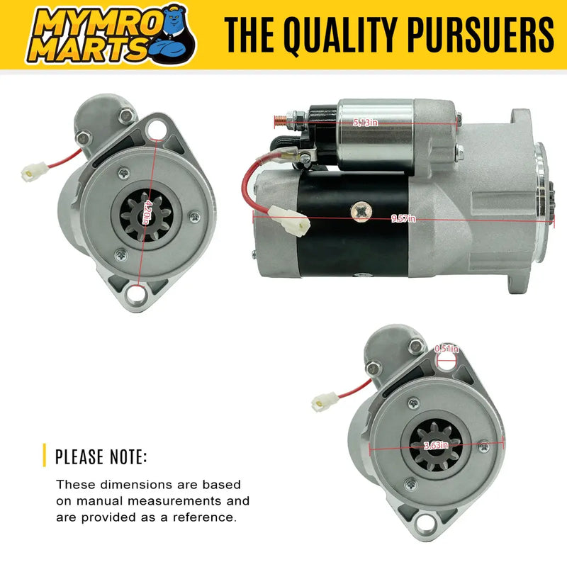 Afbeelding laden in Galerijviewer, Starter Motor 129900-77010 For Yanmar Engine 4TNV84 4TNV88 4TNE94 from MyMROmarts