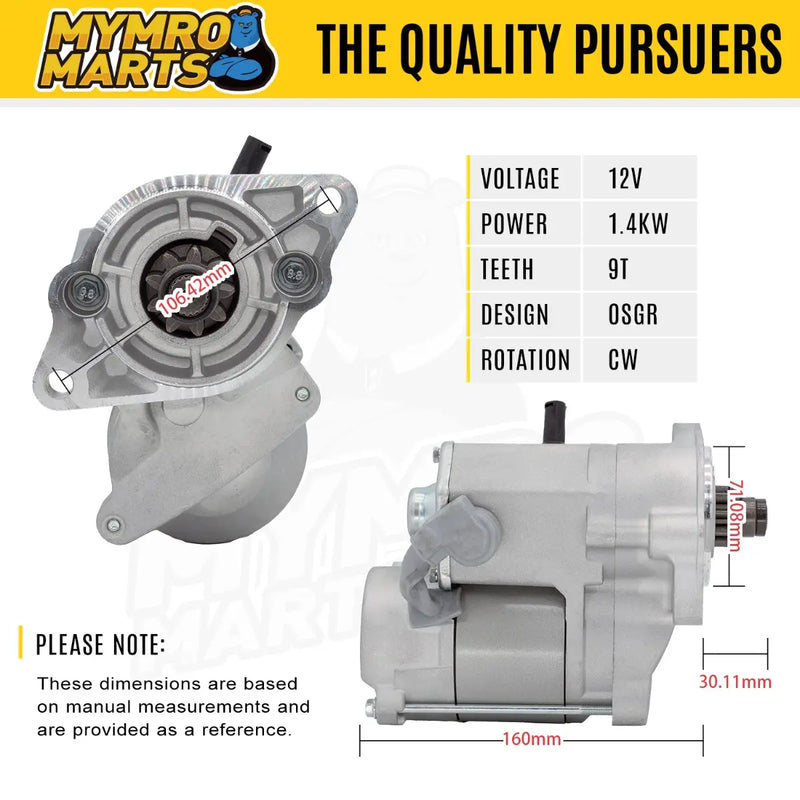 Load image into Gallery viewer, Starter Motor 19269-63013 19269-63011 128000-0050 19269-63010 19269 63013