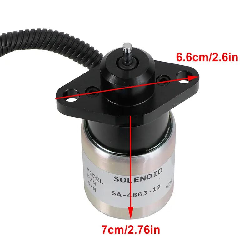 Load image into Gallery viewer, 12V Stop Solenoid 0175-12A5C9S SA-4863-12 for Kubota Woodward Engine from MyMROmarts