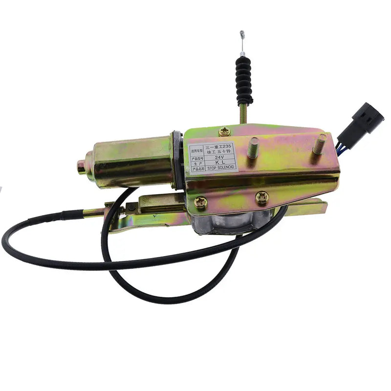 Load image into Gallery viewer, Stop Solenoid Motor 4276371 for Isuzu Engine 4BG1 6BG1 Hitachi Excavator EX100-2 EX100-3 EX120-2 EX120-3 from MyMROmarts