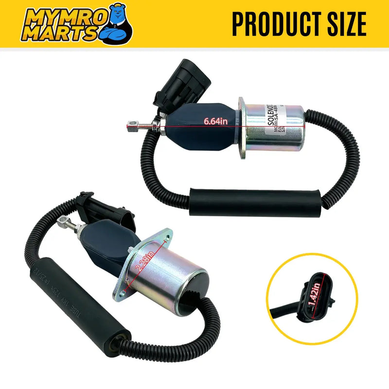 Load image into Gallery viewer, 12V Stop Solenoid SA-4806-12 for Kubota Engine V2203 Excavator KX161-2 KX151 KX101 from MyMROmarts
