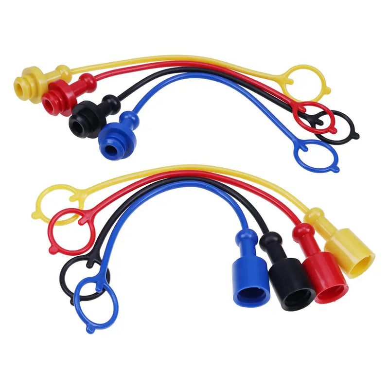 Load image into Gallery viewer, Switch 8 Pack Hydraulic Quick Coupler Dust Cap & Plug Set fits 1/4' ISO for John Deere 120R D120 D160 H120 H160 H165 X950R 54D 60D 1023E 1025R 1026R 2025R 2026R 2032R 2036R 2038R 2305 2320 2720 2520 - Hydraulic Parts from MyMROmarts