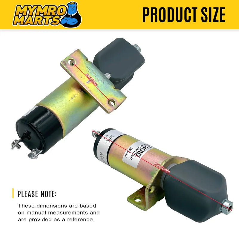 Load image into Gallery viewer, 2 Terminals 12V Throttle Choke Solenoid 3740028 1502-12C2U1B1S1 for JLG Lift 40H 45HA 60H 70H 80H 80HX 86HX - Electrical Parts > Solenoid Valve from My Store