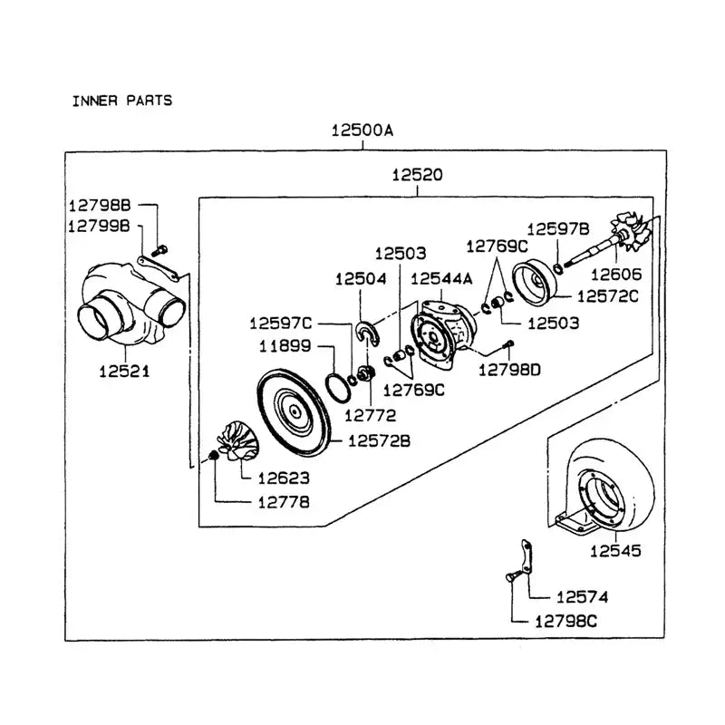 Load image into Gallery viewer, Turbo T04E73 Turbocharger VAME078660 For Kobelco SK290LC SK330LC from MyMROmarts
