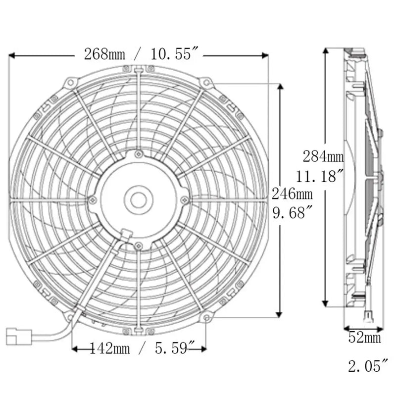 Load image into Gallery viewer, 24V 120W VA11-BP12 / C-57S Universal Blow Engine Cooling Fan 280mm/10 Inch for Spal from MyMROmarts