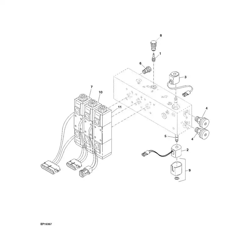 Load image into Gallery viewer, Valve Assembly AN202068 for John Deere Cotton Picker 7450 7455 9935 9976 9986 Harvester 3955 3975 from MyMROmarts
