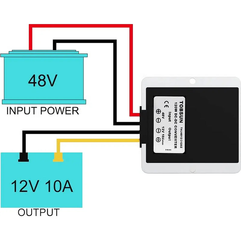 Load image into Gallery viewer, Voltage Reducer Converter Regulator 48 Volt to 12V 10A Waterproof for Golf Cart - Electrical Parts > Regulator from MyMROmarts