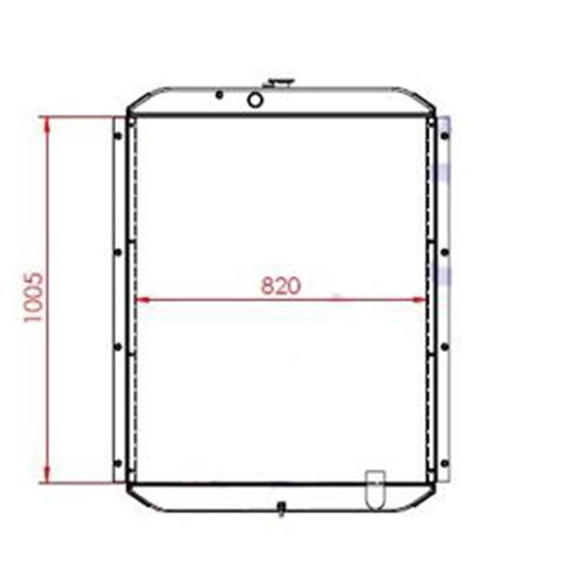 Load image into Gallery viewer, Engine Water Radiator Core for Volvo Excavator EC280E - Engine Parts > Cooling System > Engine Radiator from MyMROmarts