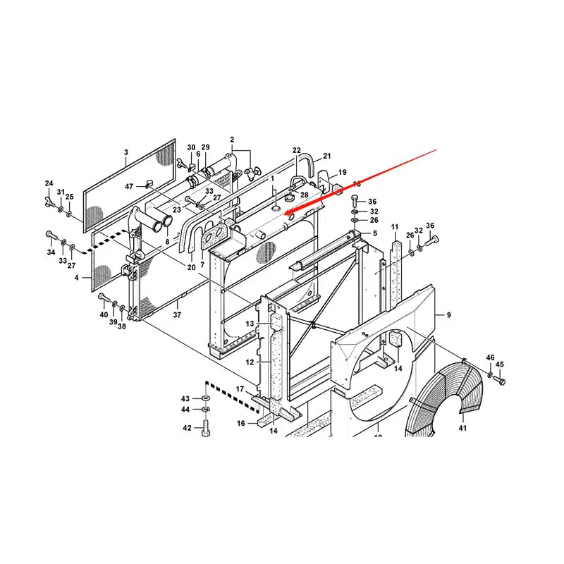 Load image into Gallery viewer, Water Cooling Engine Radiator 14566120 for Volvo EC240B Excavator from MyMROmarts