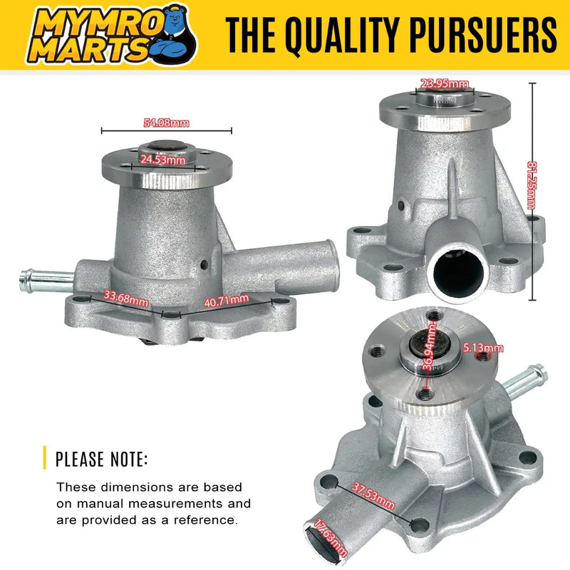 Load image into Gallery viewer, Engine Water Pump 19069-73032 19069-73037 With Gasket for Kubota Engine D782 Excavator K008-3 - Engine Parts > Cooling System > Engine Water Pump from MyMROmarts