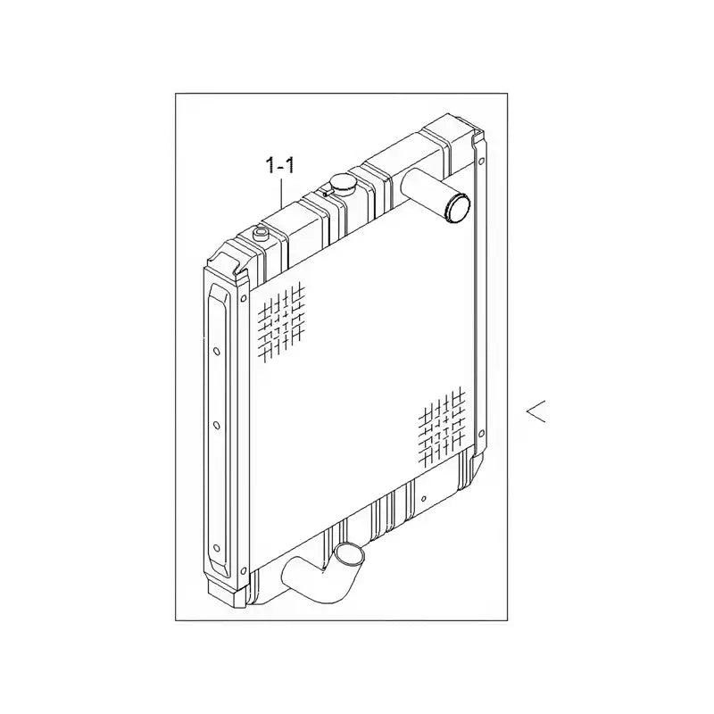 Load image into Gallery viewer, Water Tank Engine Radiator 11NA-44111 11NA-44170 for Hyundai Excavator R370LC-7 from MyMROmarts