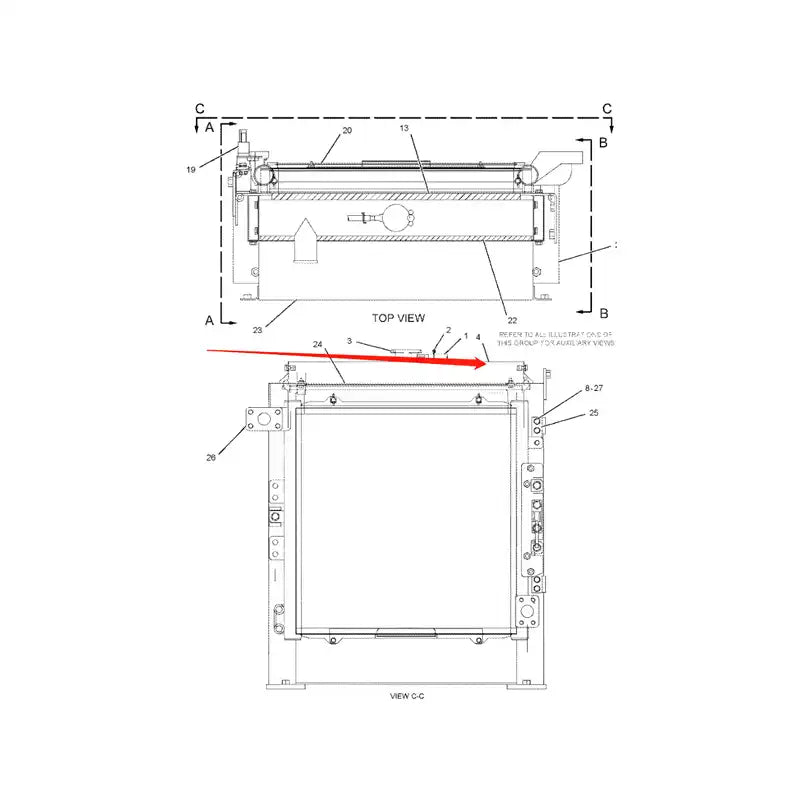 Chargez l'image dans la visionneuse de la galerie, Water Tank Engine Radiator 196-8031 for Caterpillar CAT Engine 3064 Excavator 311C 312C from MyMROmarts