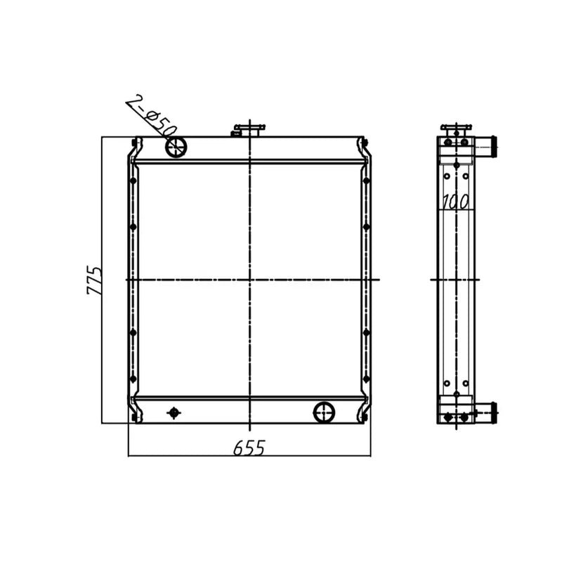 Load image into Gallery viewer, Water Tank Engine Radiator 196-8039 for Caterpillar CAT Excavator 312C 312C L 314C from MyMROmarts