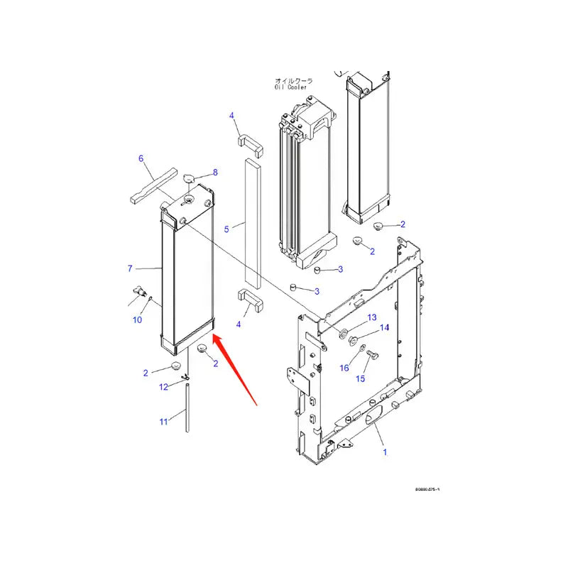 Load image into Gallery viewer, Water Tank Engine Radiator Assembly 205-03-31110 For Komatsu Excavator PC200-8E0 PC200LC-8E0 from MyMROmarts