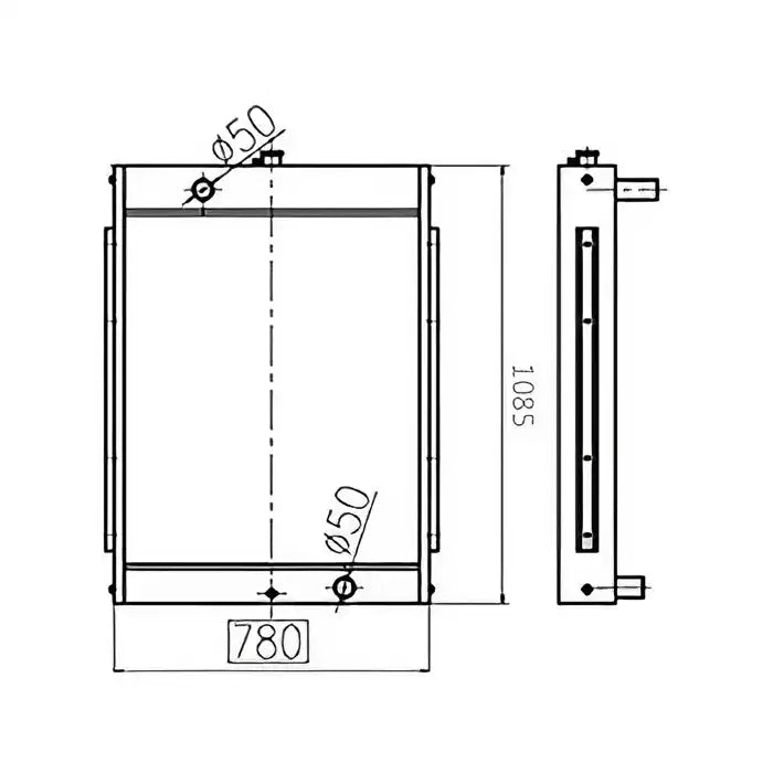 Load image into Gallery viewer, Water Tank Engine Radiator 13B81000A 202-00094A for Doosan Excavator S210W-V S170W-V S180W-V S225NLC-V from MyMROmarts