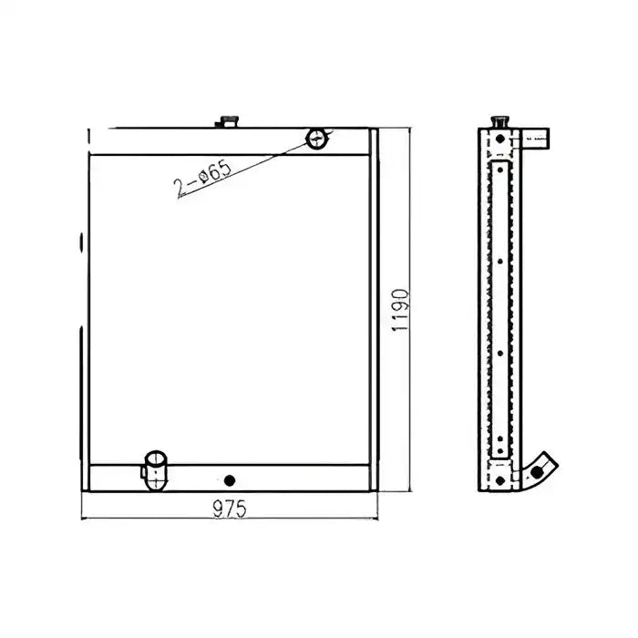 Load image into Gallery viewer, Water Tank Engine Radiator 13C91000 for Doosan Excavator S330LC-V from MyMROmarts
