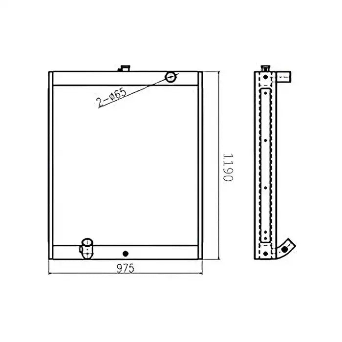 Load image into Gallery viewer, Water Tank Engine Radiator 13D51000 for Doosan Excavator SOLAR 400LC-V from MyMROmarts