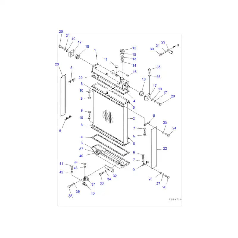 Load image into Gallery viewer, Water Tank Engine Radiator 17A-03-00020 17A-03-00030 for Komatsu D155AX-3 Bulldozer from MyMROmarts