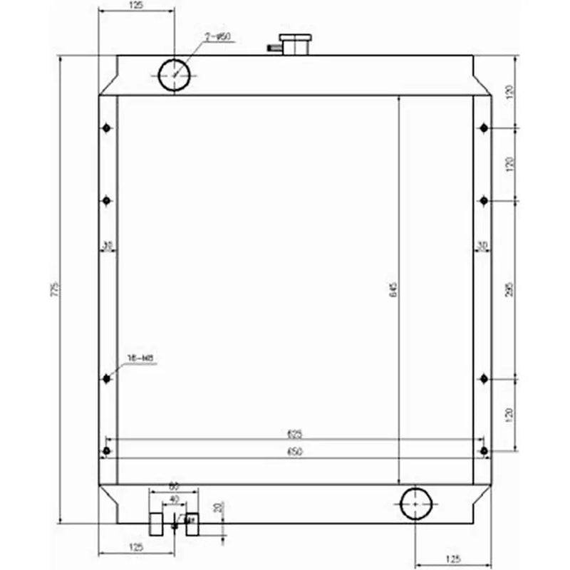 Load image into Gallery viewer, Water Tank Engine Radiator 196-8155 for Caterpillar CAT Engine 3064 Excavator 311C U from MyMROmarts