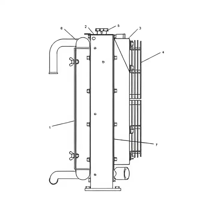 Load image into Gallery viewer, Water Tank Engine Radiator 206-03-35161 for Komatsu Excavator PC240-10 PC290-10 from MyMROmarts