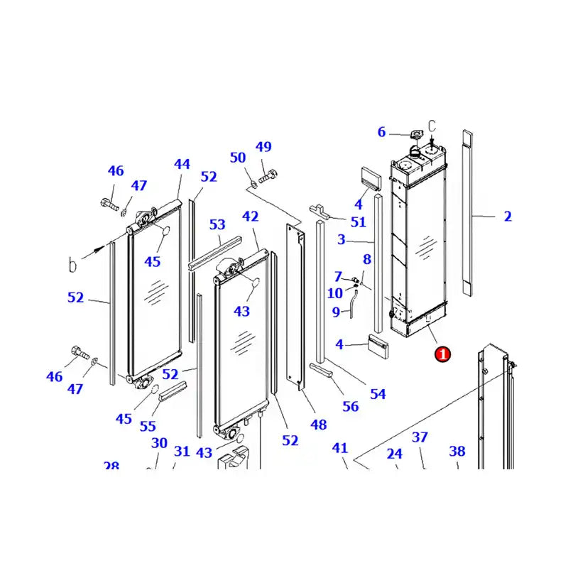 Carica immagine in Galleria Viewer, Water Tank Engine Radiator 21K-03-71115 For Komatsu Excavator PC160-7 from MyMROmarts