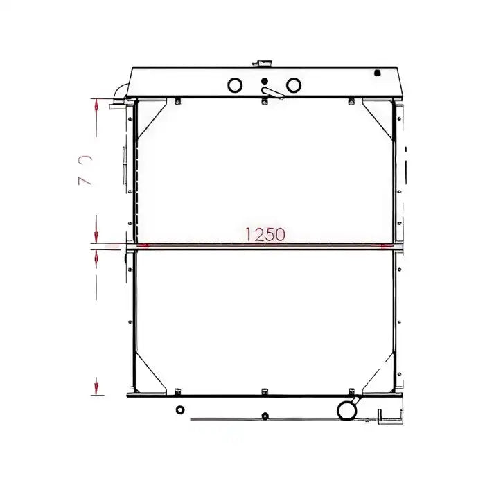 Load image into Gallery viewer, Water Tank Engine Radiator 4181348 for Hitachi Excavator EX1800 from MyMROmarts