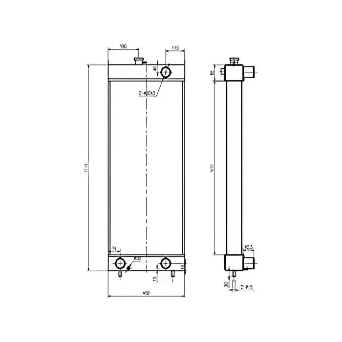 Load image into Gallery viewer, Water Tank Engine Radiator Core ASS'Y 56D-03-21210 56D-03-21211 For Komatsu Dump Truck HM250-2 HM300-2 from MyMROmarts