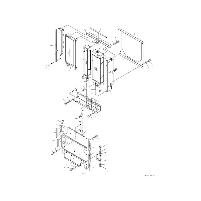 Load image into Gallery viewer, Water Tank Engine Radiator Core ASS'Y 416-03-31107 For Komatsu Wheel Loader WA150-5 WA150L-5 WA150PZ-5 from MyMROmarts