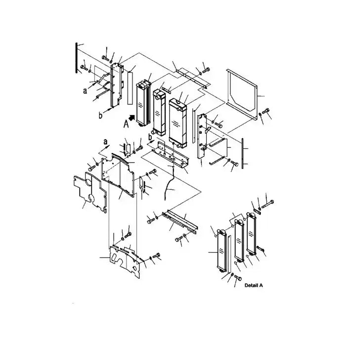 Laden Sie das Bild in Galerie -Viewer, Water Tank Engine Radiator Core ASS'Y 419-03-31114 For Komatsu Wheel Loader WA320-5 WA320L-5 WA320-5L from MyMROmarts