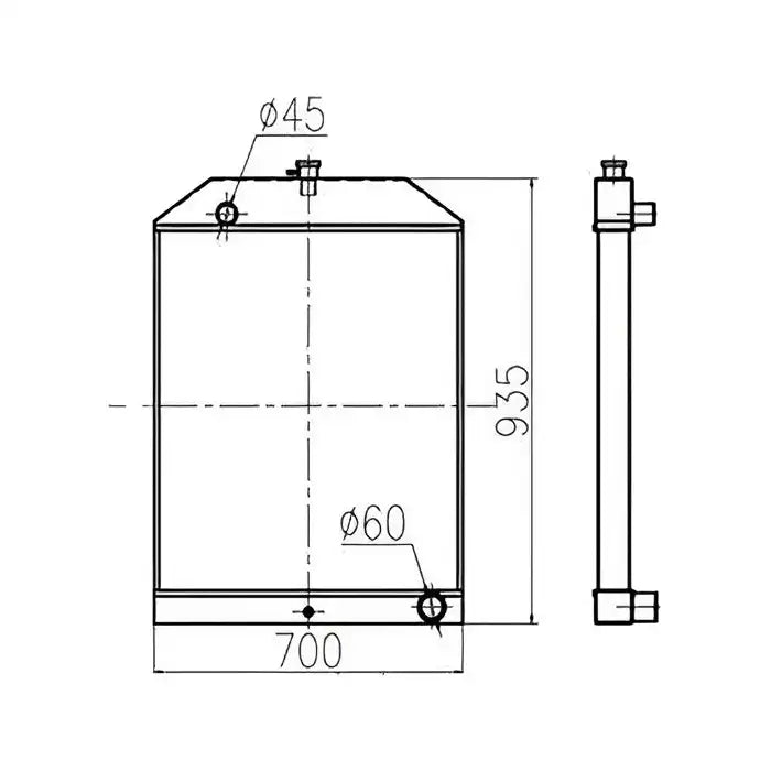 Load image into Gallery viewer, Water Tank Engine Radiator Core ASSY for YUCHAI Excavator YC135-8 from MyMROmarts