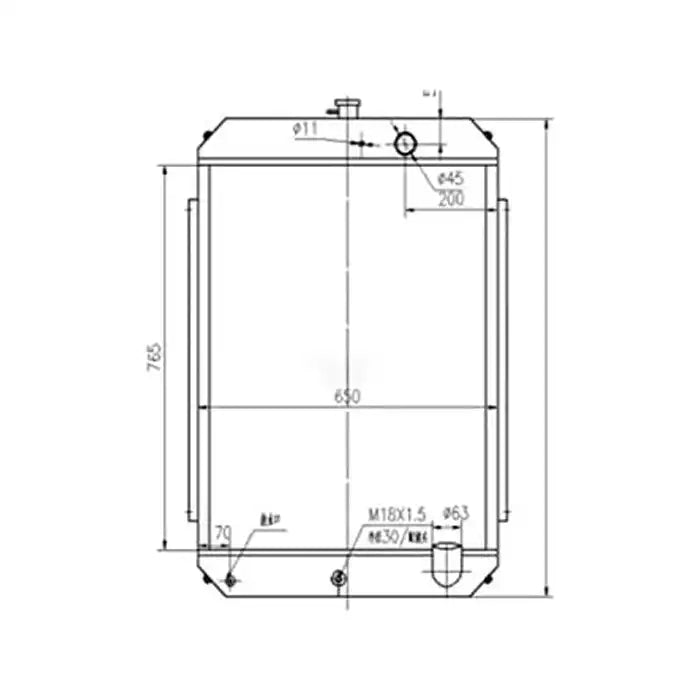Load image into Gallery viewer, Water Tank Engine Radiator Core Assembly For Hyundai Excavator R190-7 from MyMROmarts