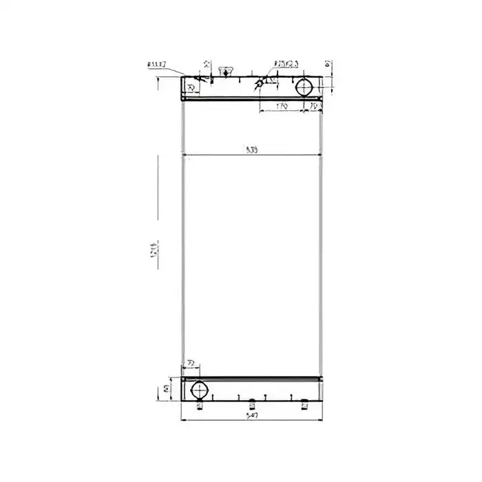 Load image into Gallery viewer, Water Tank Engine Radiator K9004261 for Doosan Excavator DX140W DX180LC from MyMROmarts